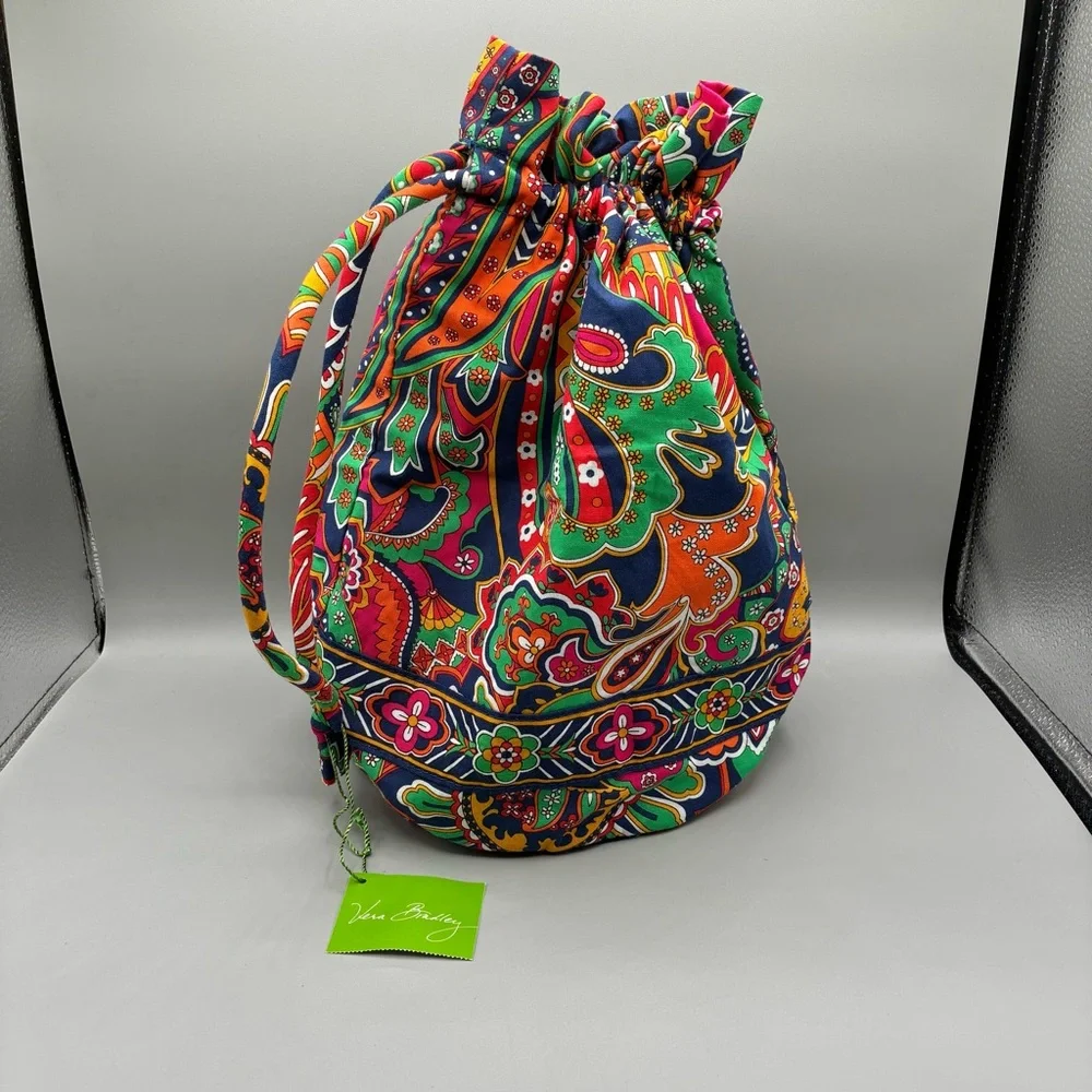 Vera Bradley Ditty Venetian Paisley Multicolor Water Resistant Travel Toiletry - Picture 1 of 9